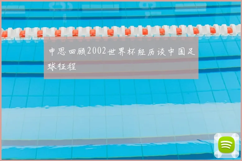 申思回顾2002世界杯经历谈中国足球征程